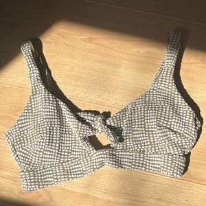 Aerie front tie bikini top